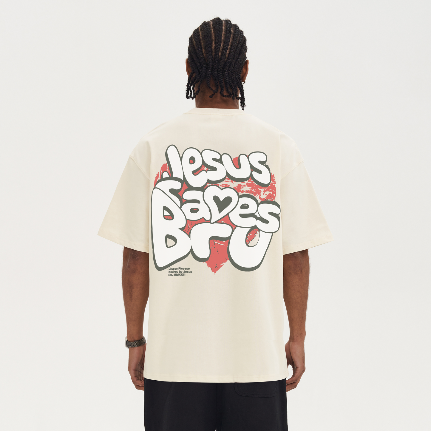 JESUS SAVES BRO - OVERSIZED TEE