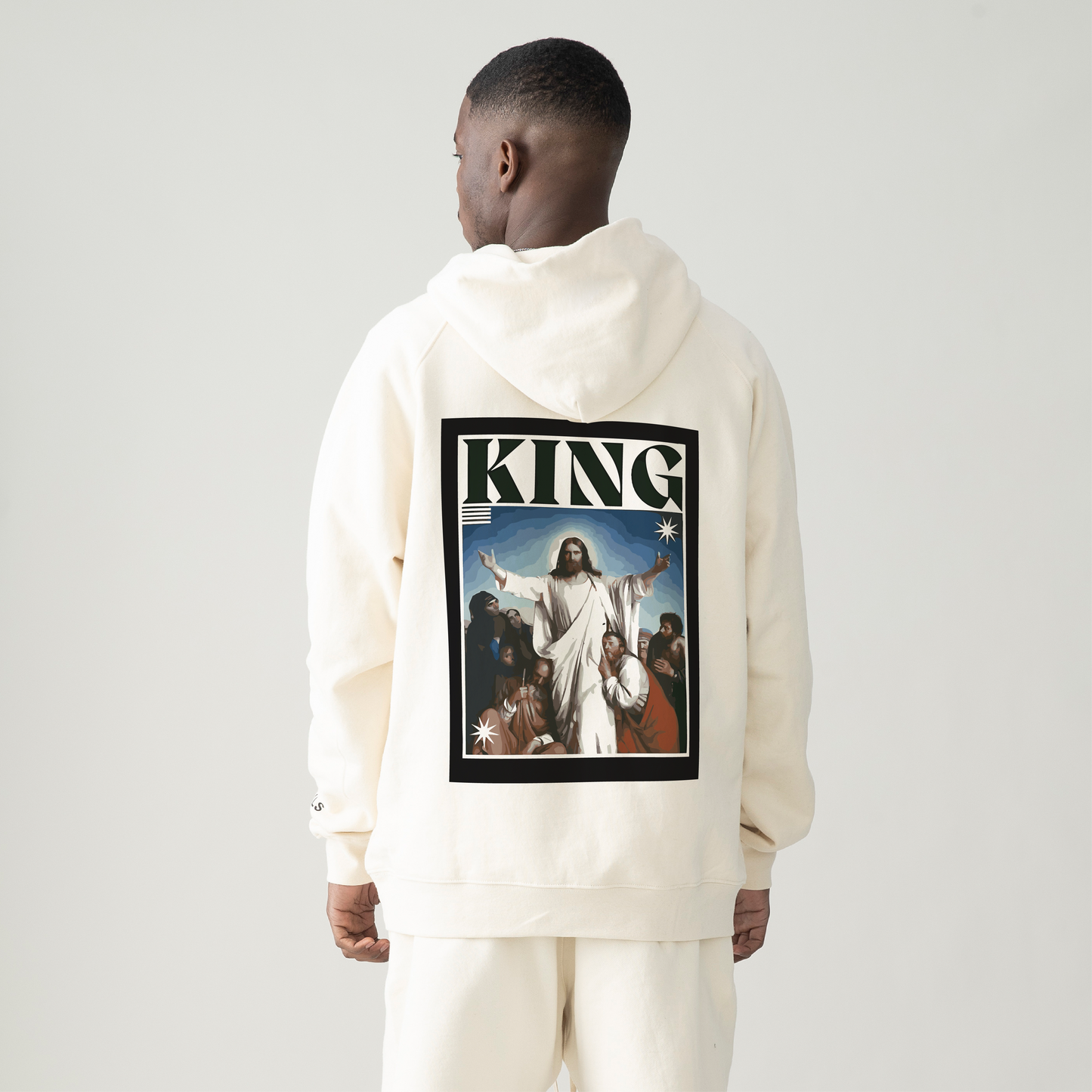 KING WHITE - OVERSIZED HOODIE