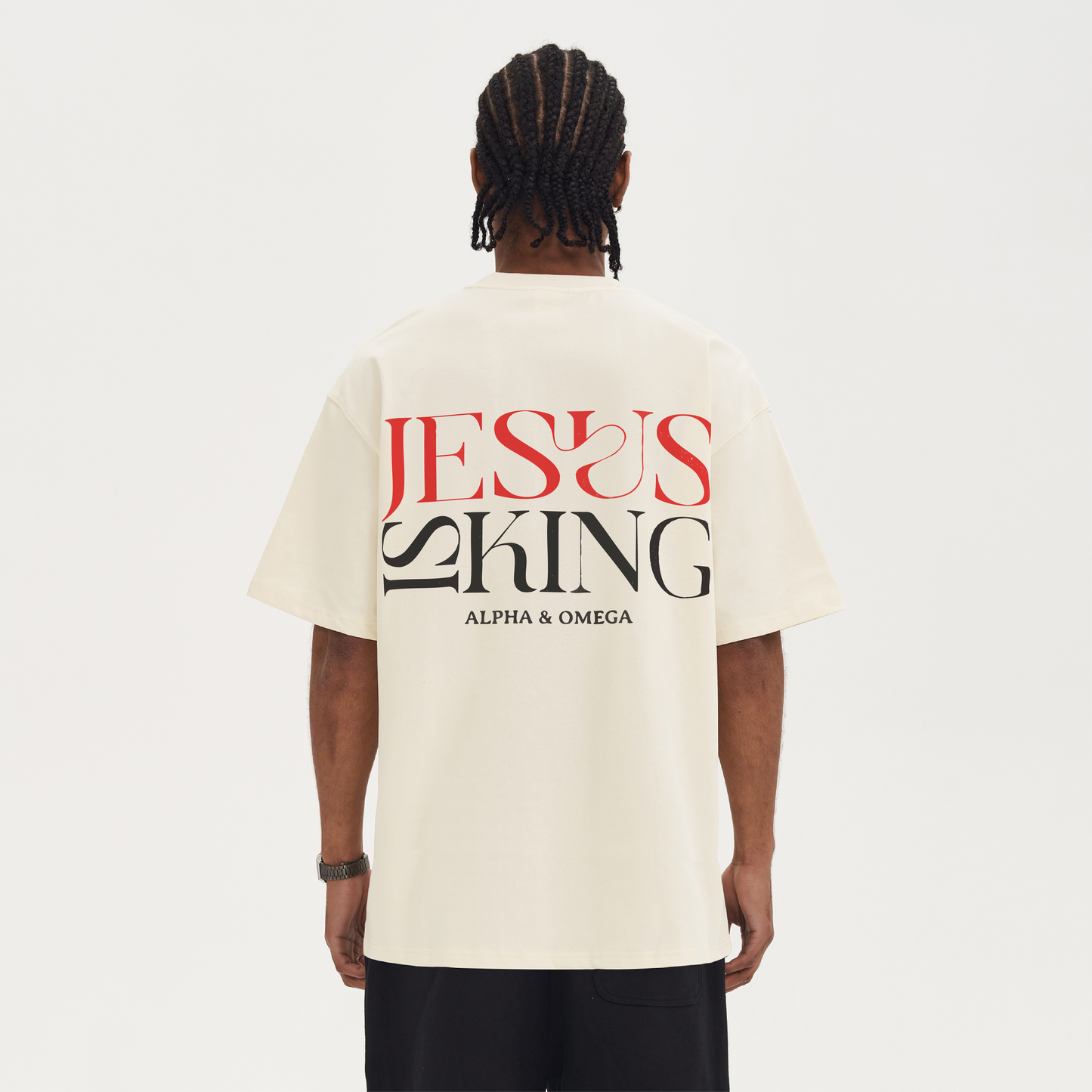 JESUS IS KING - OVERSIZED TEE