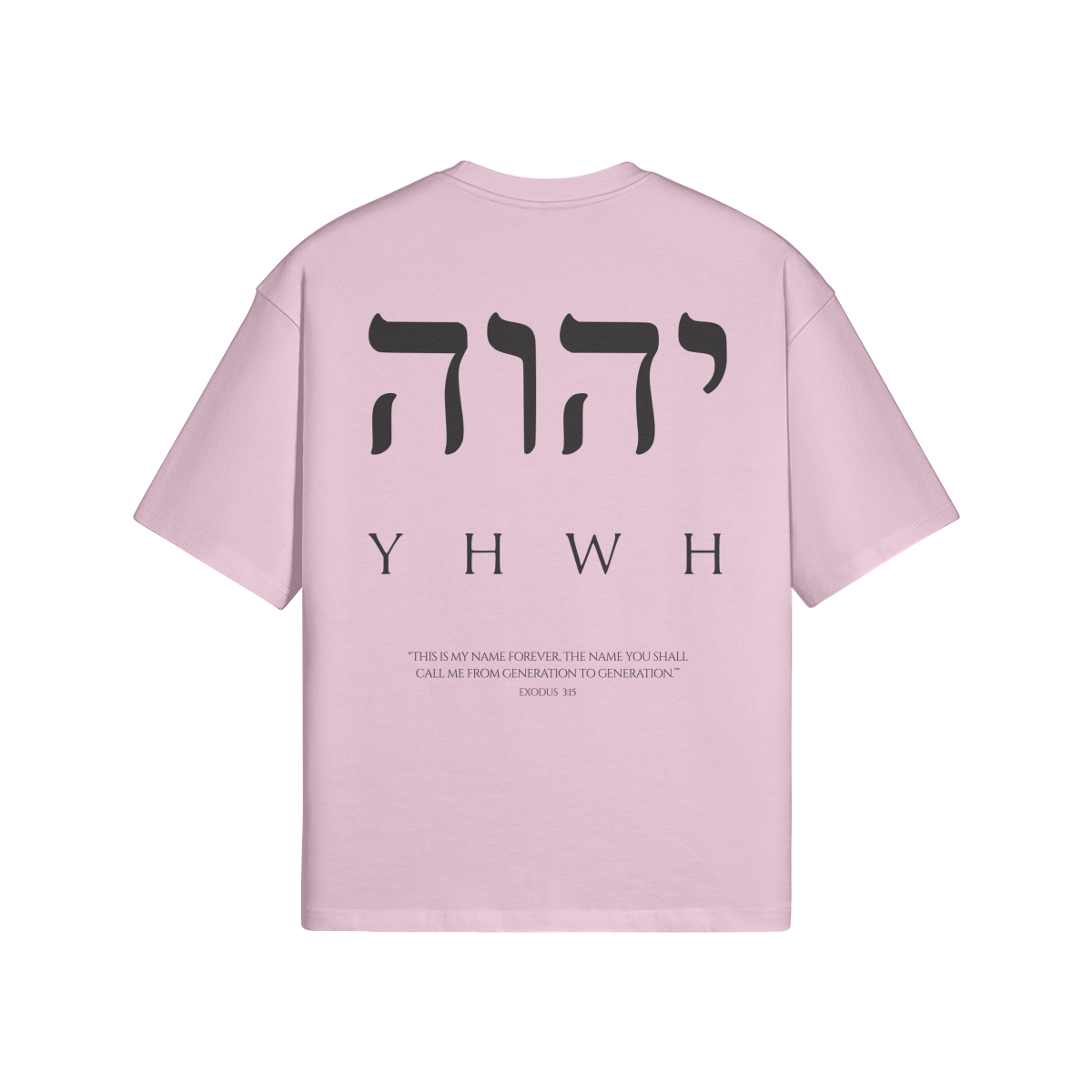 YHWH - OVERSIZED TEE ( LIGHT COLORS )