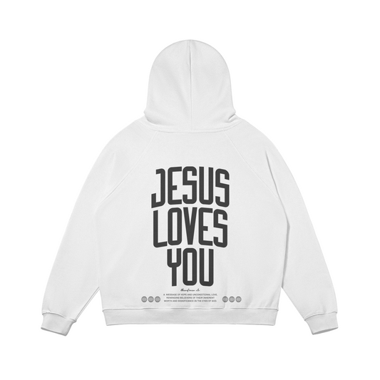 JESUS LOVES YOU - OVERSIZED HOODIE