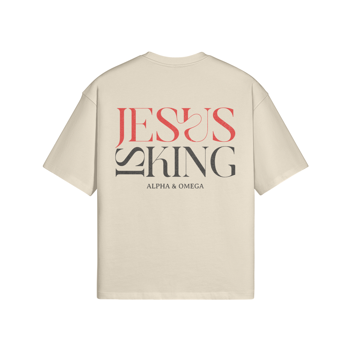 JESUS IS KING - OVERSIZED TEE