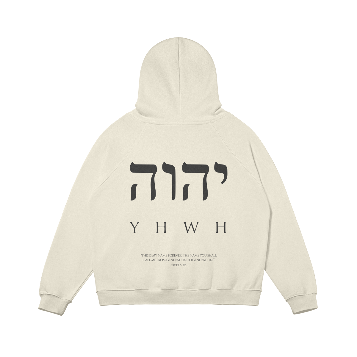 YHWH - OVERSIZED HOODIE ( LIGHT COLORS )