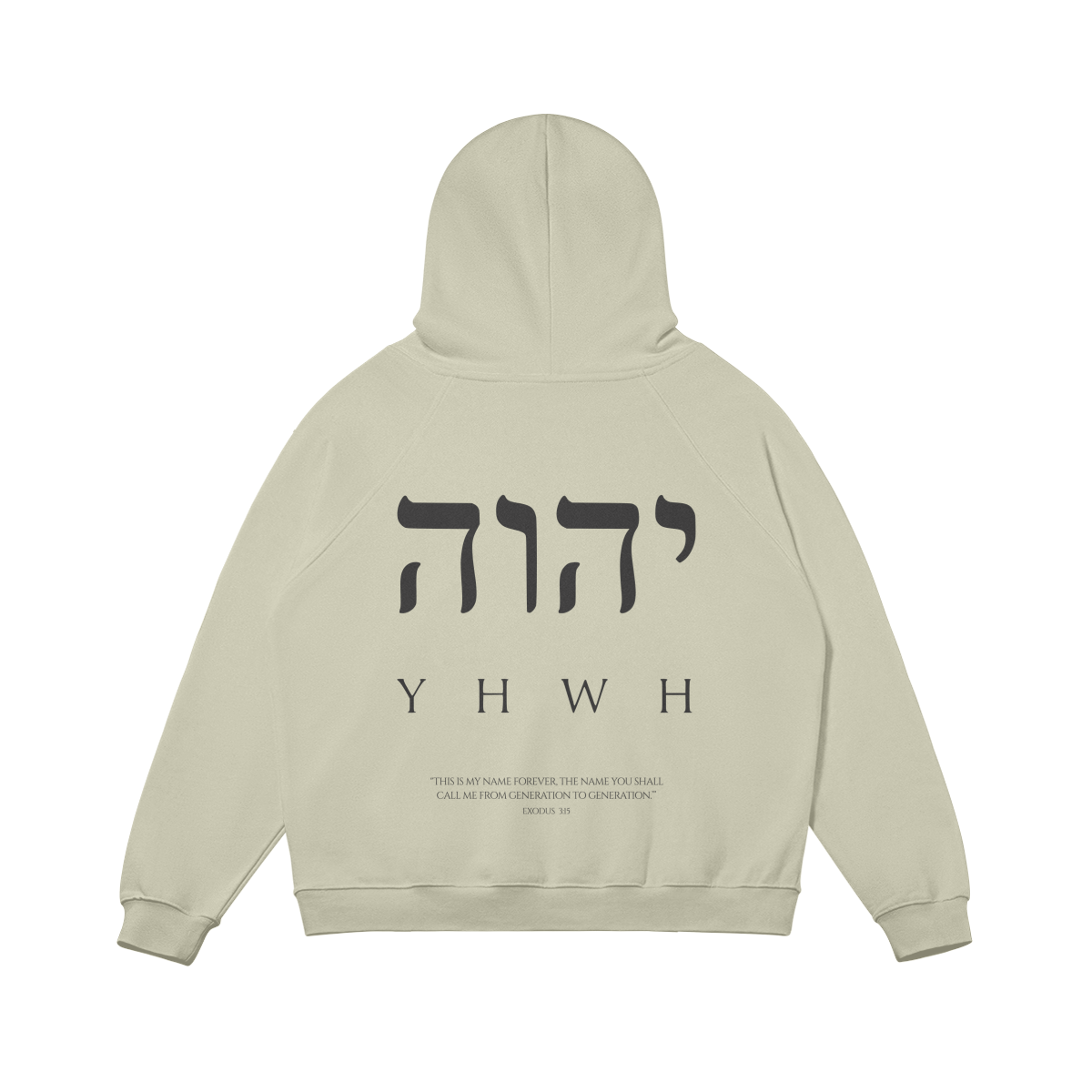 YHWH - OVERSIZED HOODIE ( LIGHT COLORS )