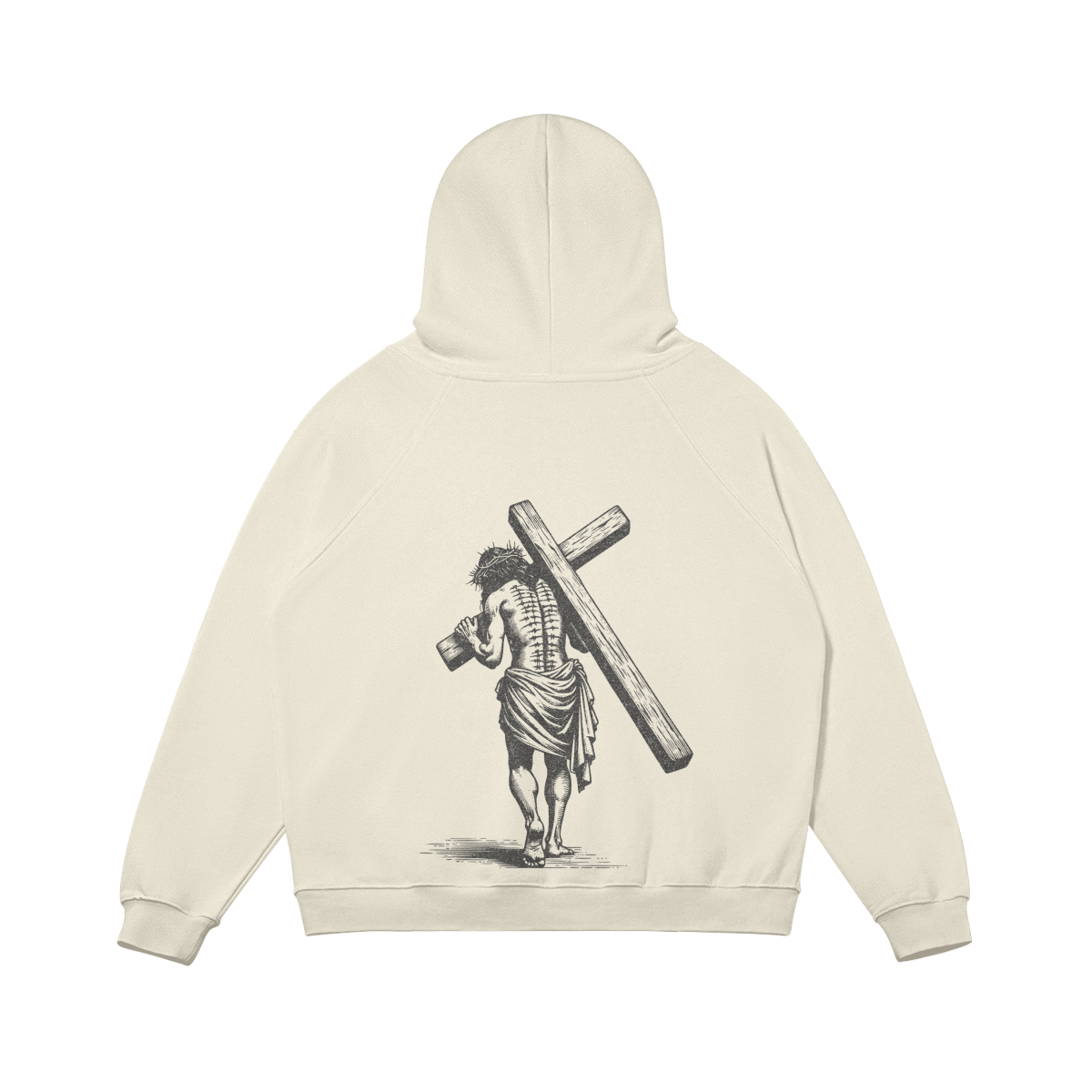 JESUS BIG PRINT - OVERSIZED HOODIE