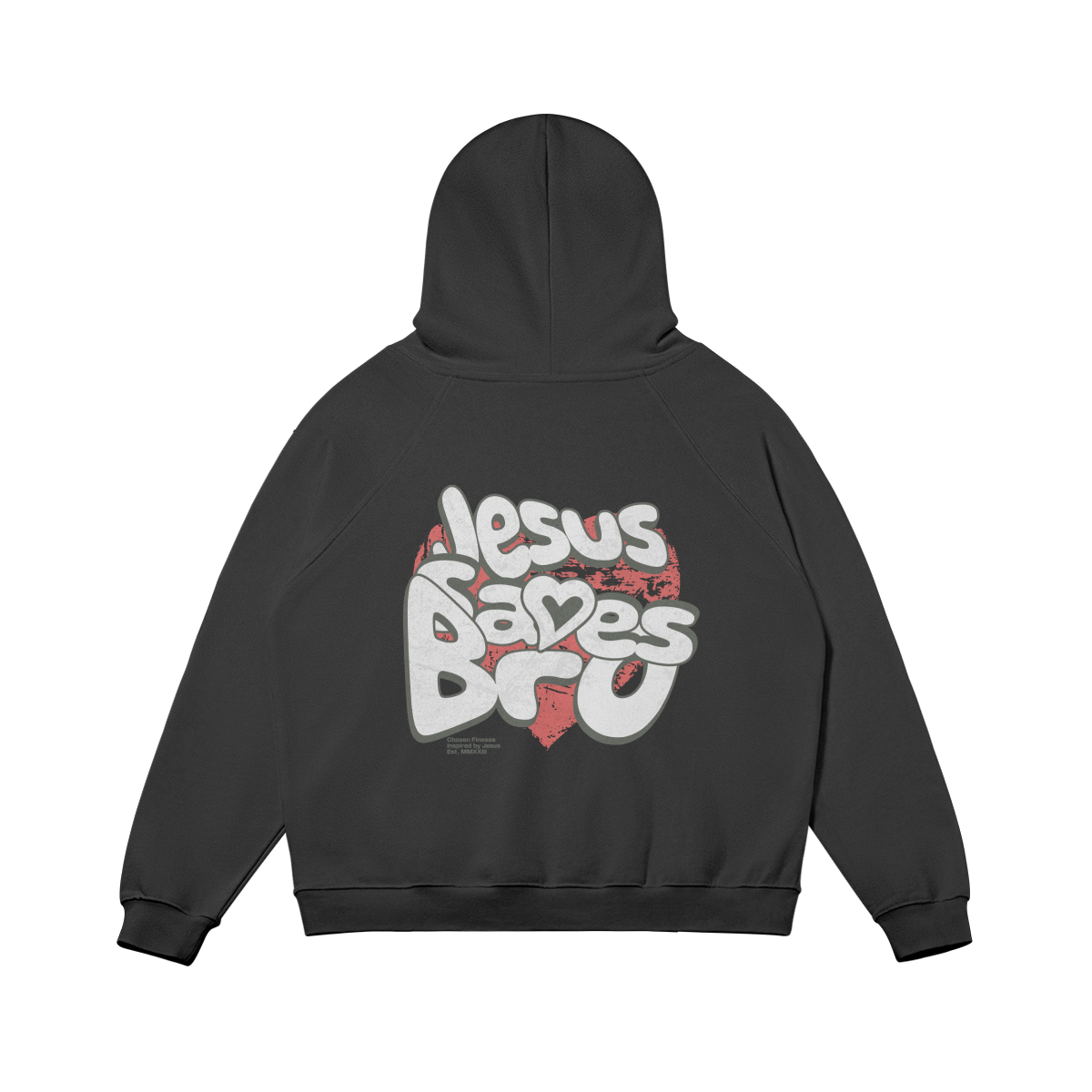 JESUS SAVES BRO - OVERSIZED HOODIE ( DARK )