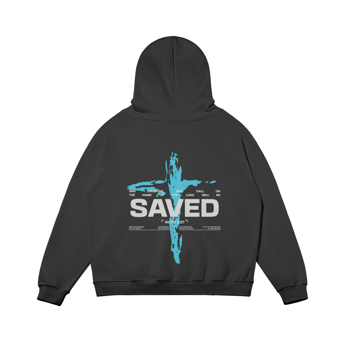 SAVED BLACK - OVERSIZED HOODIE