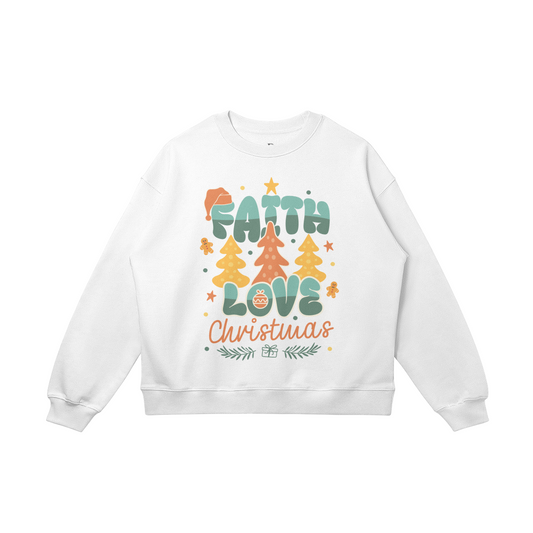 FAITH-LOVE-CHRISTMAS - OVERSIZED SWEATER