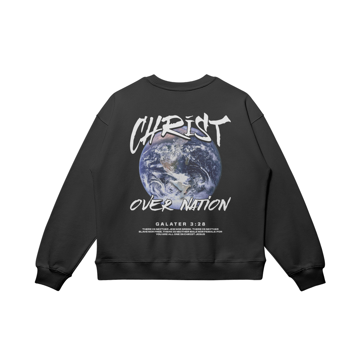 CHRIST OVER NATION - OVERSIZED SWEATER