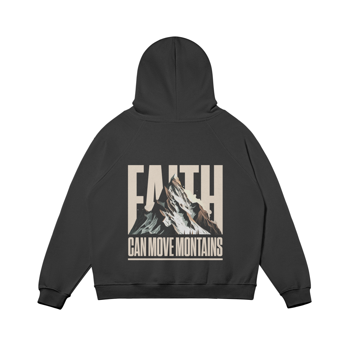 FAITH MOVE MOUNTAINS - OVERSIZED HOODIE