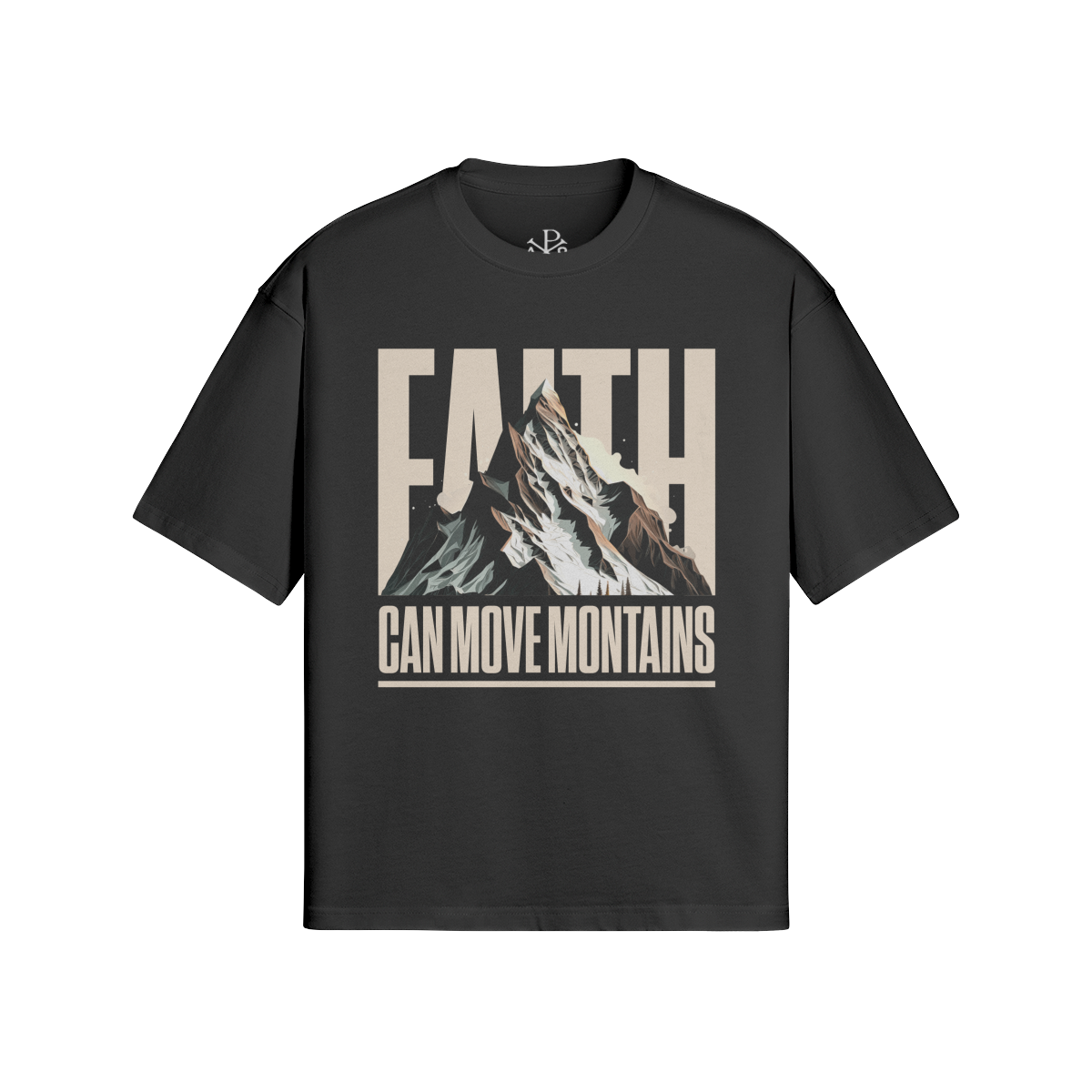 FAITH MOVE MOUNTAINS - OVERSIZED TEE