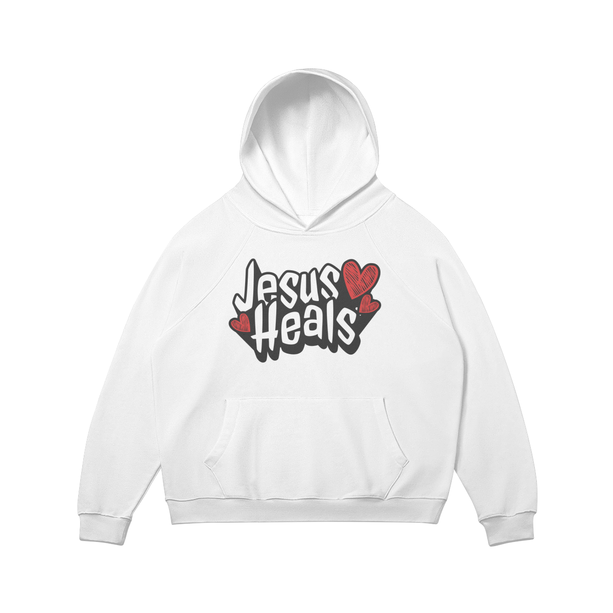 JESUS HEALS - OVERSIZED HOODIE